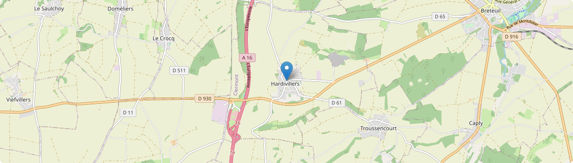 Hardivillers - Carte