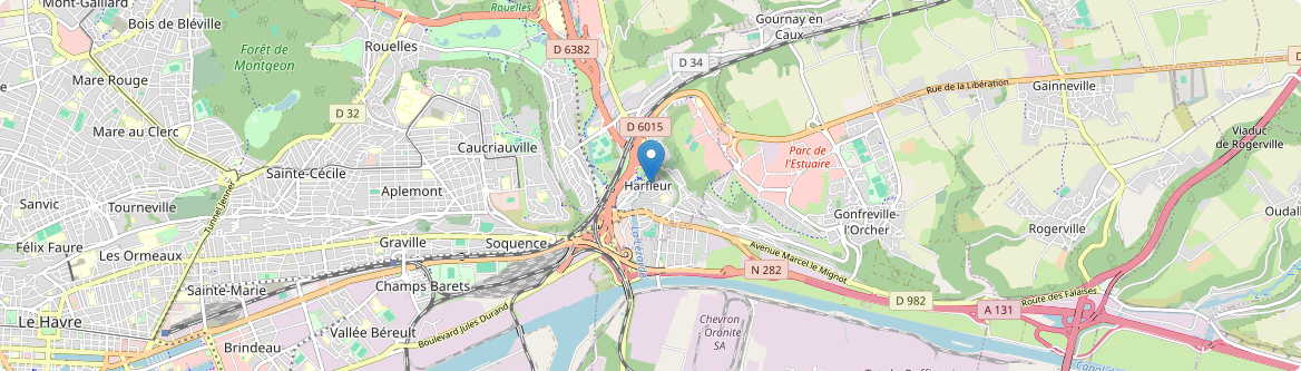 Harfleur - Carte
