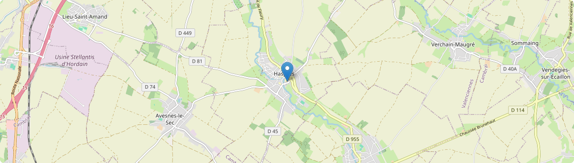 Haspres - Carte