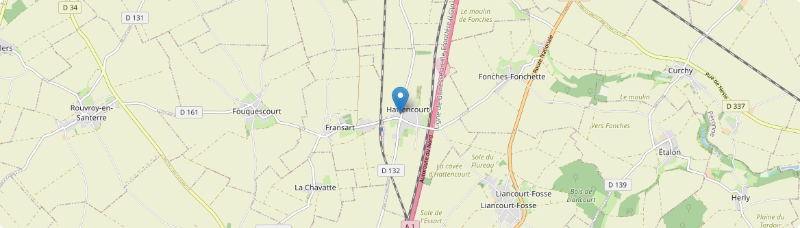 Hattencourt - Carte