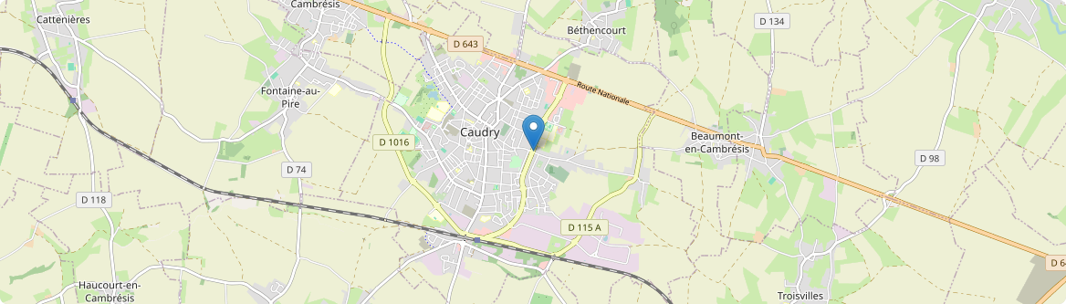Haucourt-en-Cambrésis - Carte