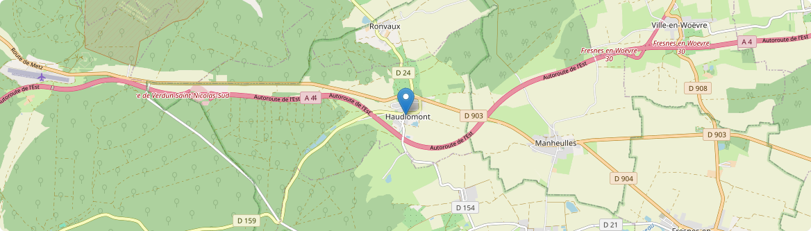 Haudiomont - Carte