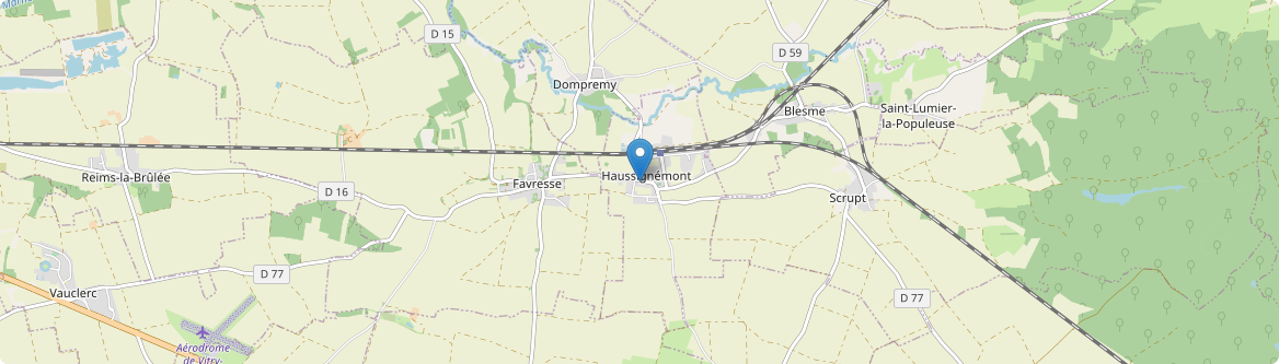 Haussignémont - Carte