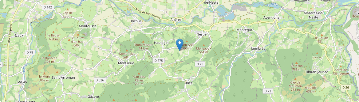 Hautaget - Carte