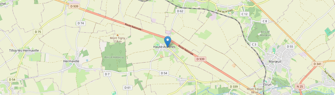 Haute-Avesnes - Carte