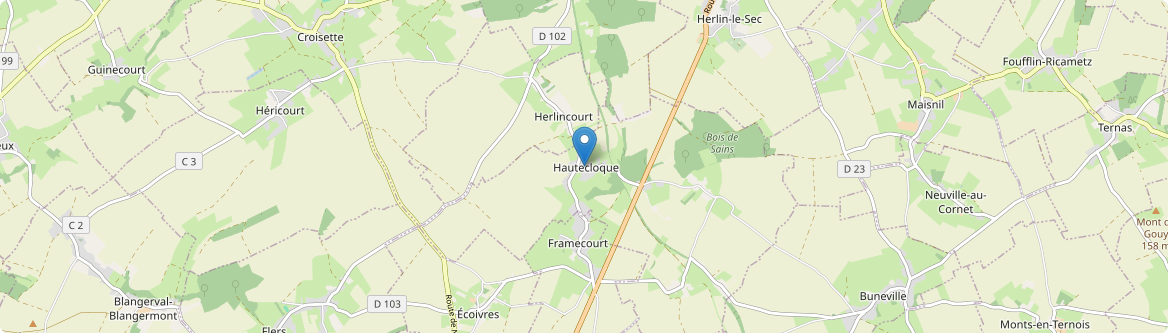 Hautecloque - Carte