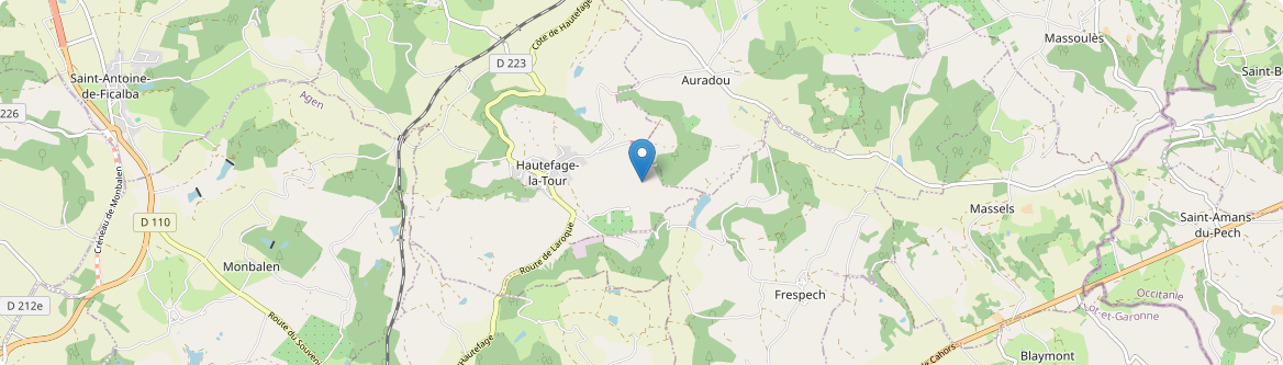 Hautefage-la-Tour - Carte
