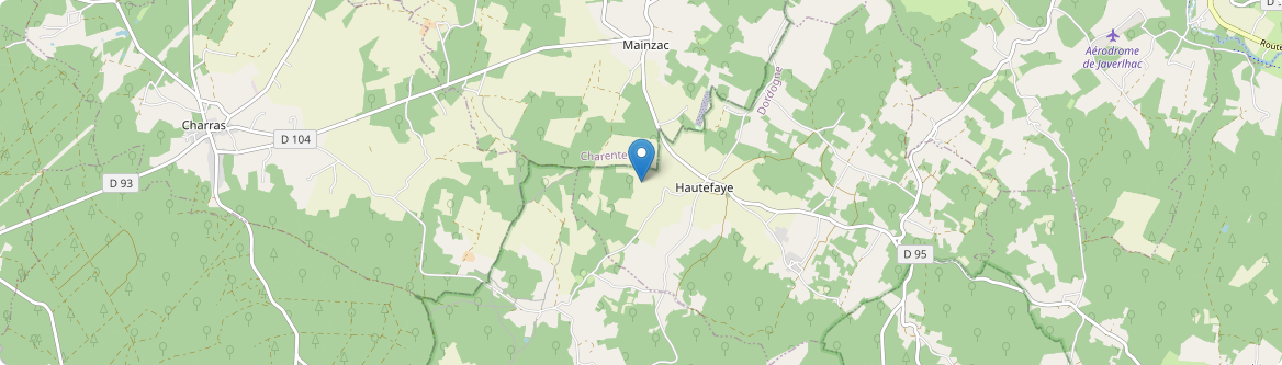 Hautefaye - Carte