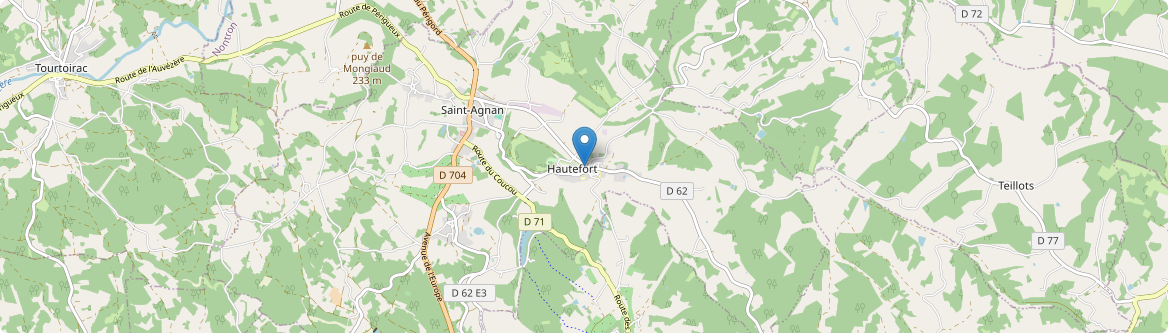 Hautefort - Carte