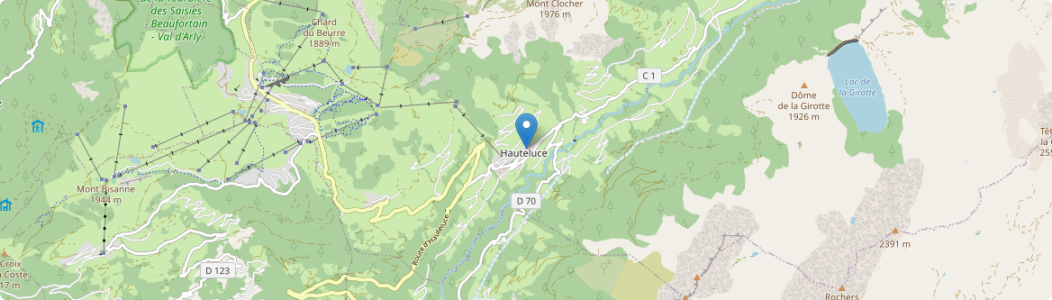 Hauteluce - Carte