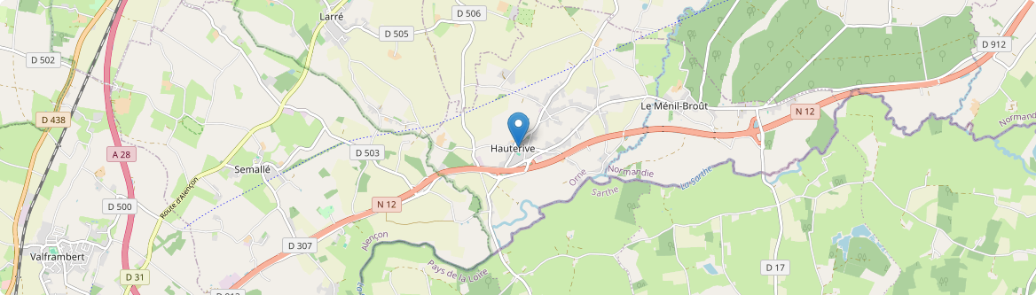 Hauterive - Carte