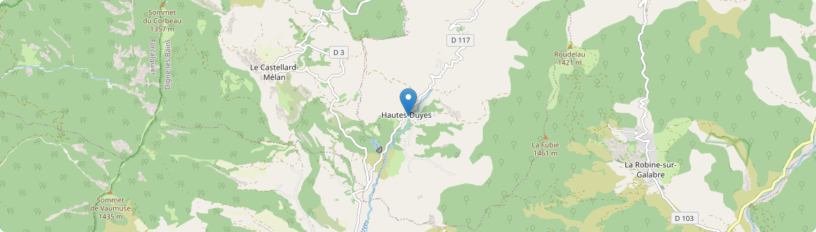 Hautes-Duyes - Carte