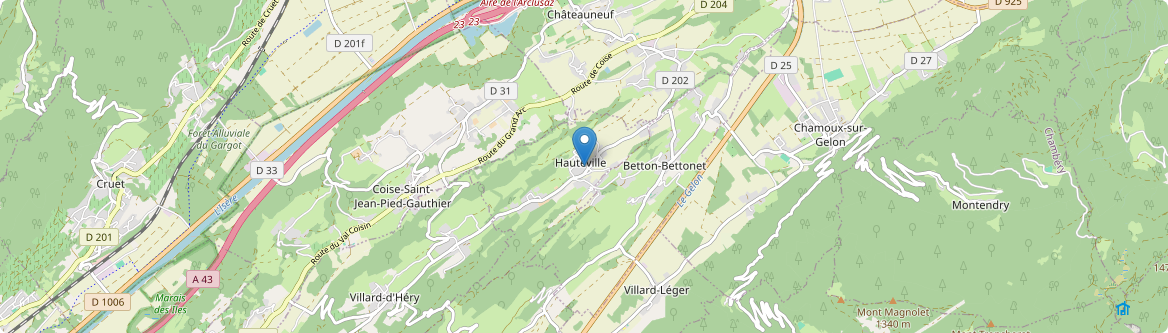 Hauteville - Carte