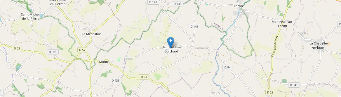 Hauteville-la-Guichard - Carte