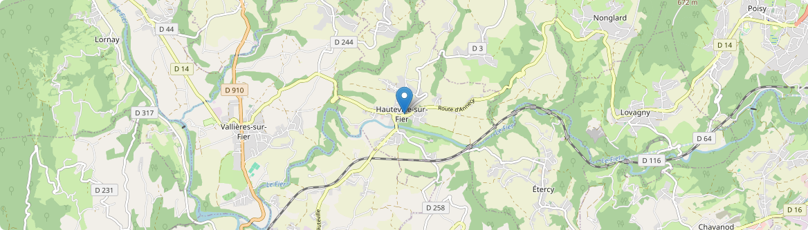 Hauteville-sur-Fier - Carte