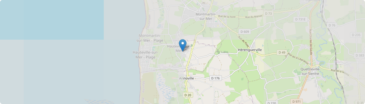 Hauteville-sur-Mer - Carte
