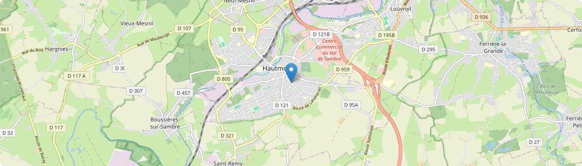 Hautmont - Carte