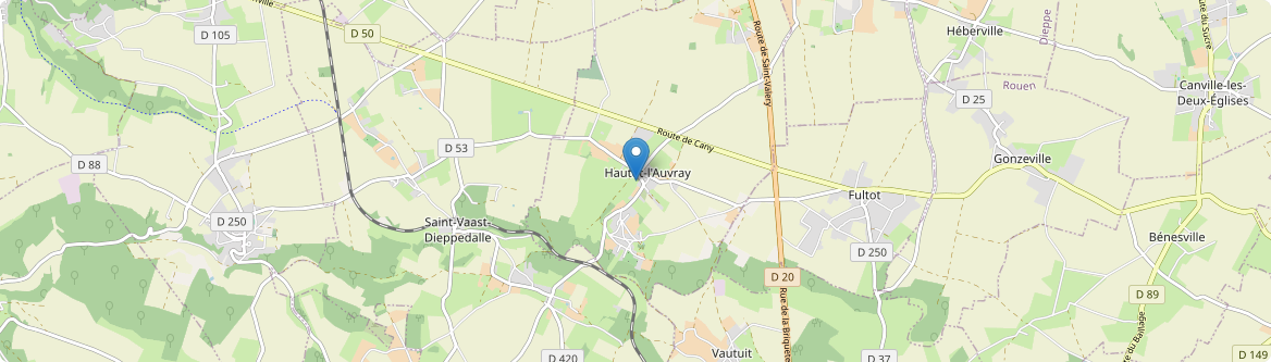 Hautot-l'Auvray - Carte