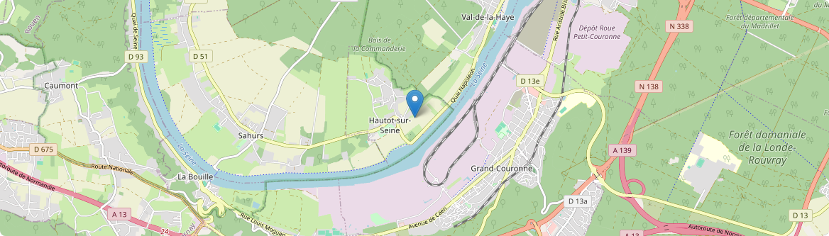 Hautot-sur-Seine - Carte