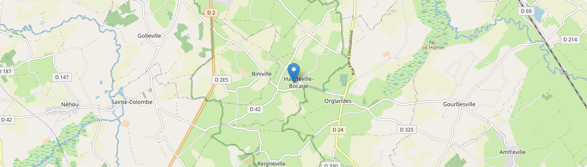 Hautteville-Bocage - Carte
