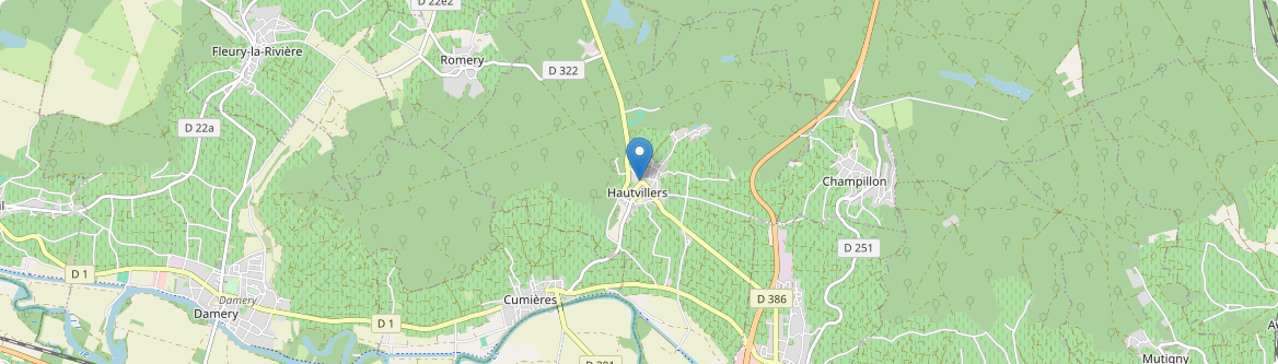 Hautvillers - Carte