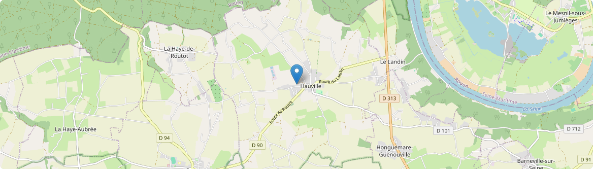 Hauville - Carte