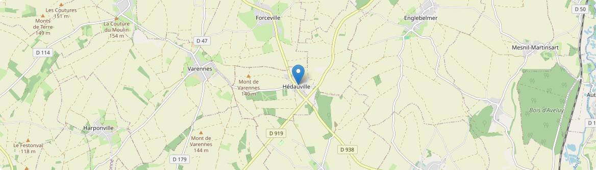 Hédauville - Carte