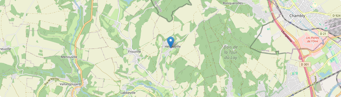Hédouville - Carte