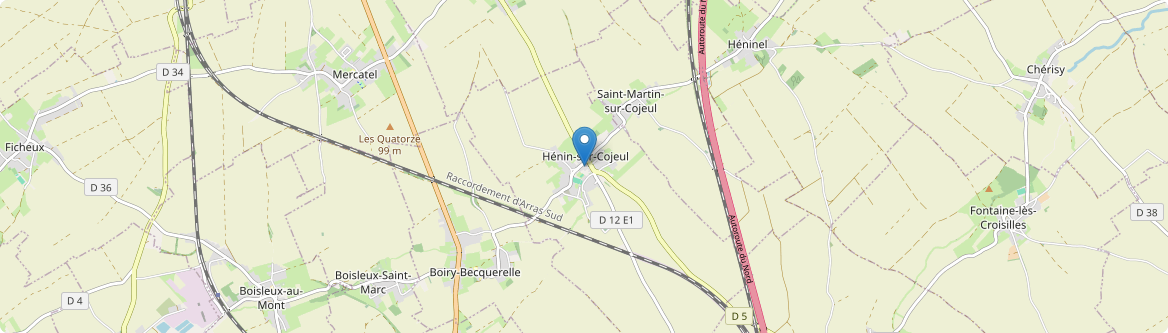 Hénin-sur-Cojeul - Carte