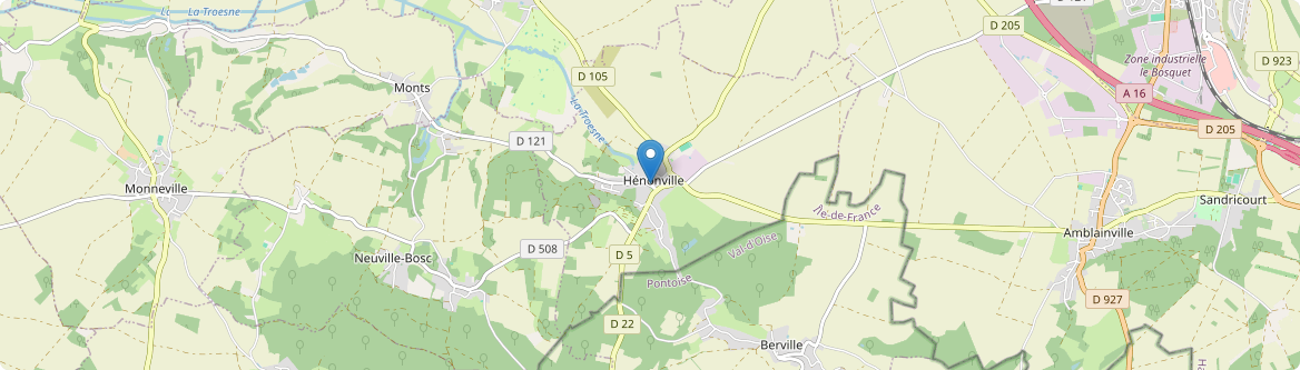 Hénonville - Carte