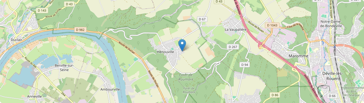 Hénouville - Carte