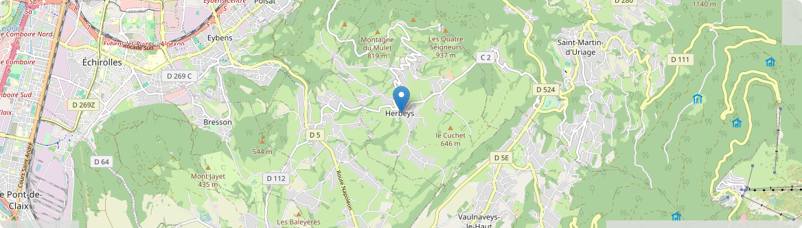 Herbeys - Carte