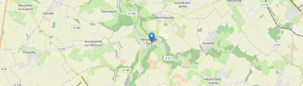 Héricourt-en-Caux - Carte