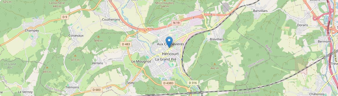Héricourt - Carte