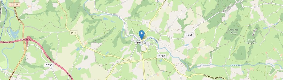 Hérisson - Carte