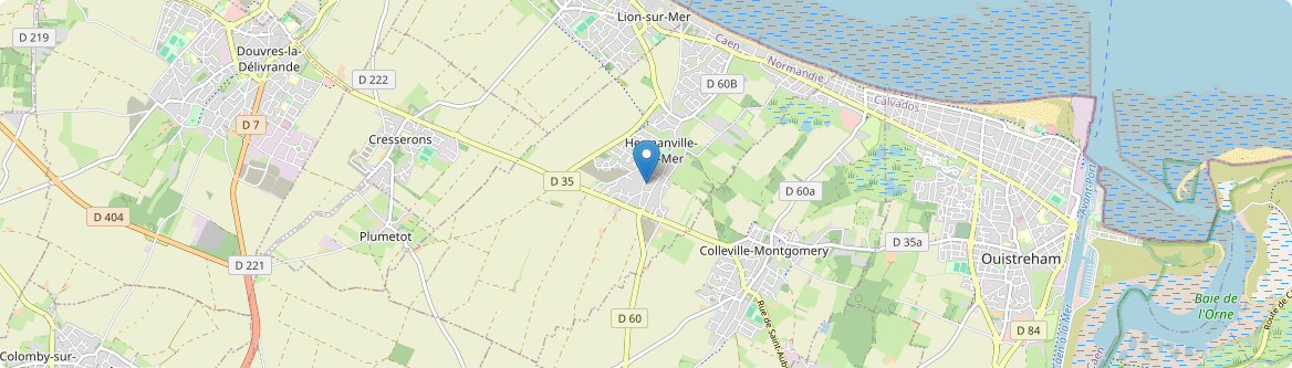 Hermanville-sur-Mer - Carte