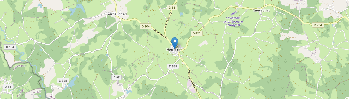 Herment - Carte