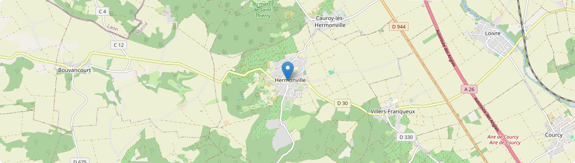 Hermonville - Carte