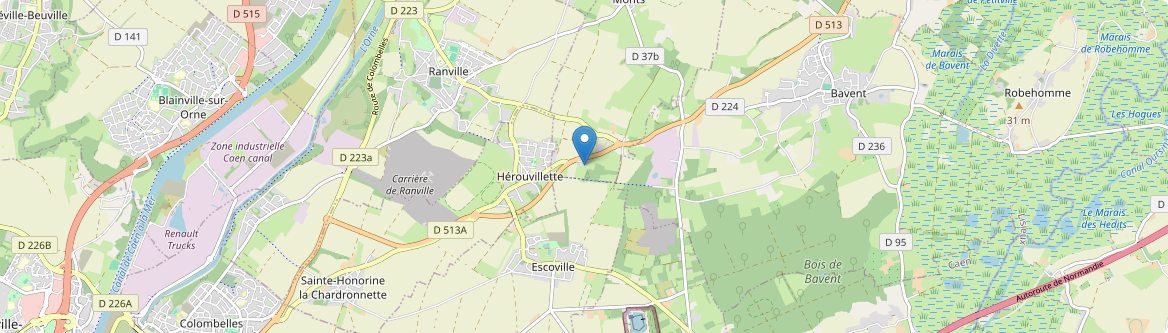 Hérouvillette - Carte
