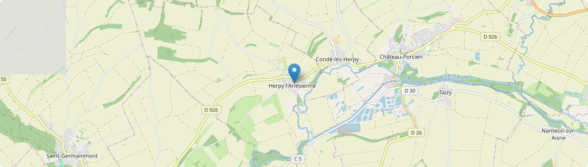 Herpy-l'Arlésienne - Carte