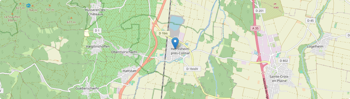 Herrlisheim-près-Colmar - Carte