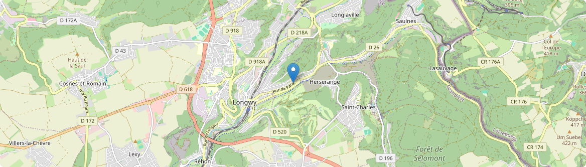 Herserange - Carte