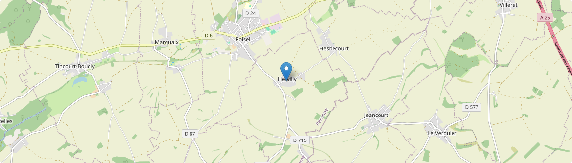 Hervilly - Carte
