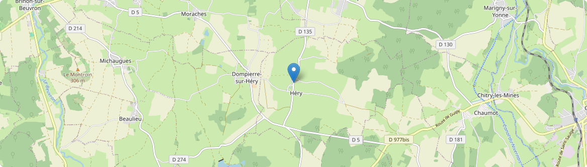 Héry - Carte