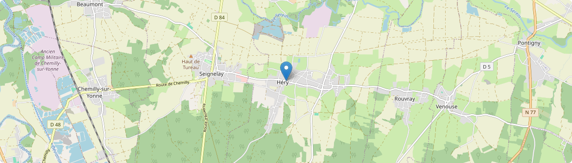 Héry - Carte