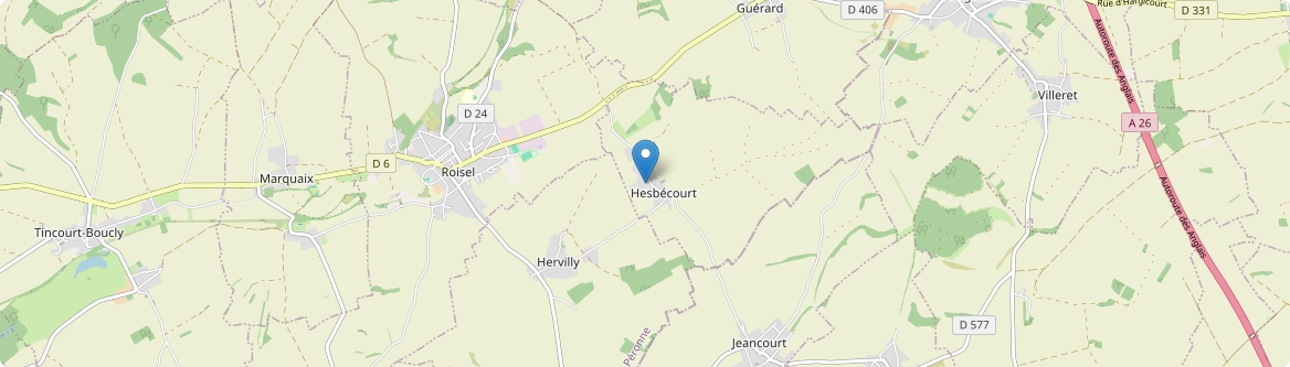 Hesbécourt - Carte