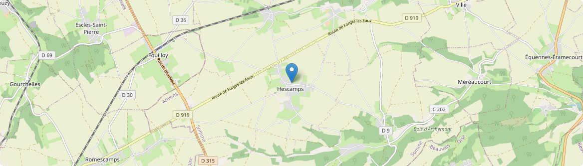Hescamps - Carte