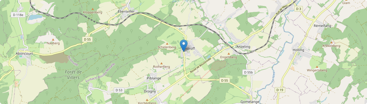 Hestroff - Carte