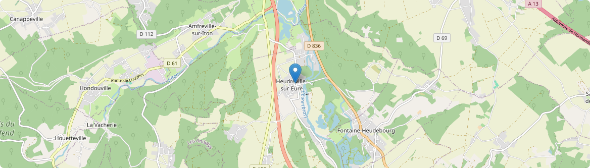 Heudreville-sur-Eure - Carte
