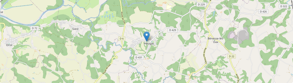 Heugas - Carte